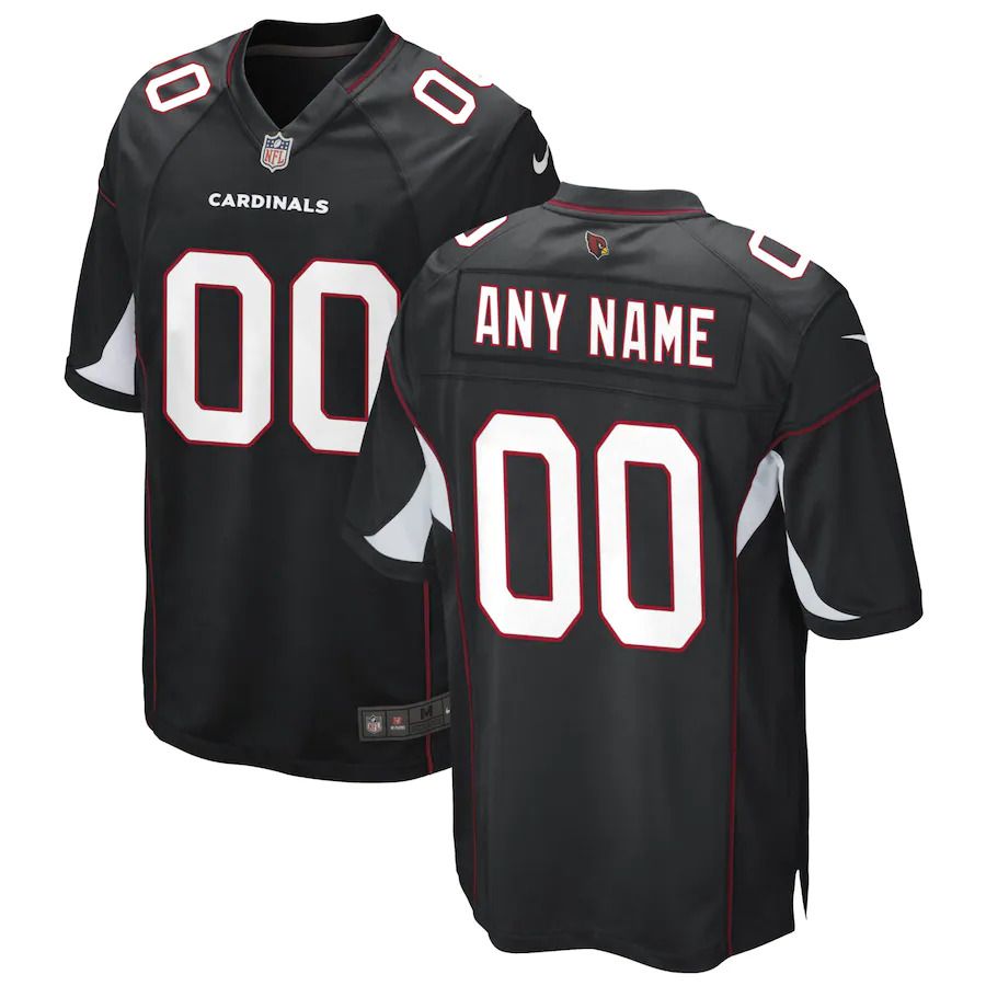 Men Arizona Cardinals Nike Black Alternate Custom Game NFL Jersey